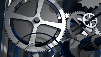 gears mechanism 3d drawing