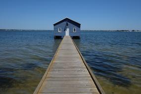 Perth Boat House Blue