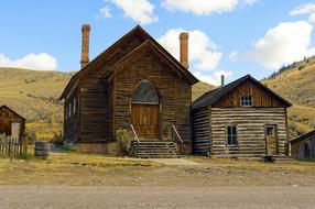 Bannack Methodist Church By A