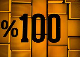 numbers on a gold background