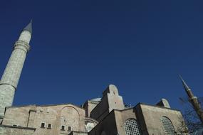 beautiful building against the blue sky