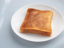 fried piece of bread on a plate