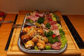 delicious meat dish with fresh vegetables