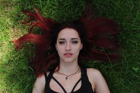 Girl Grass Hair