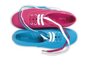 colored sneakers with laces