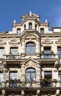 Stucco Façade Window Sculpture