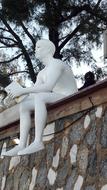 Figure Man Reading A