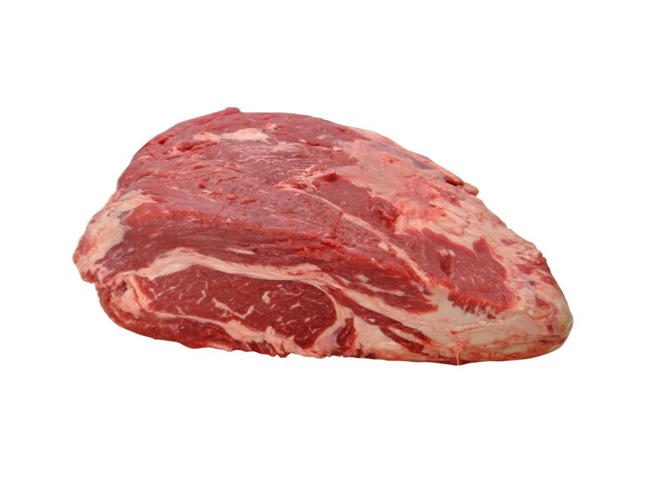raw piece of meat on a white background