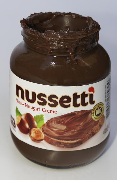 chocolate paste in a jar