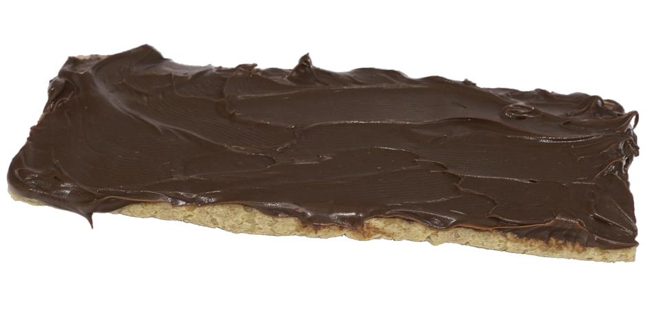 Crispy bread with chocolate