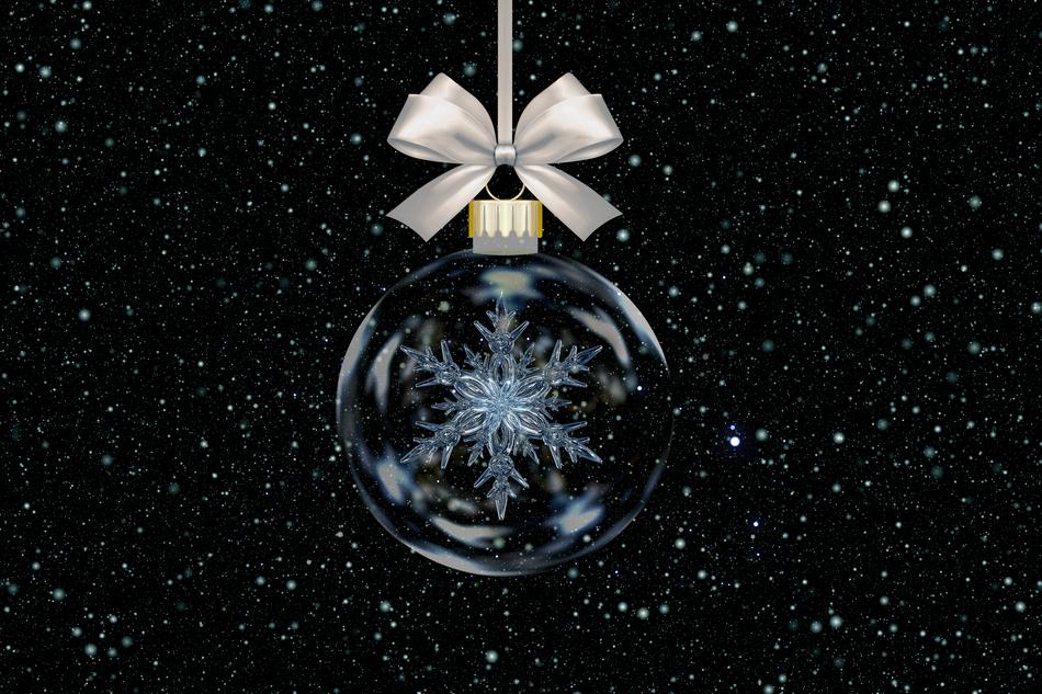 christmas soap bubble