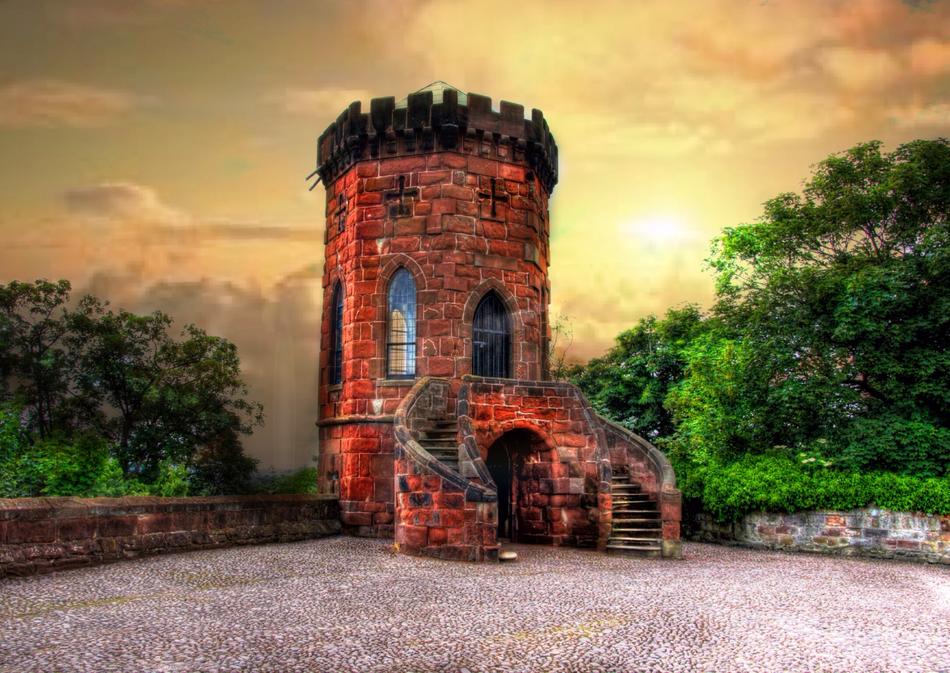 Stairs to the small tower