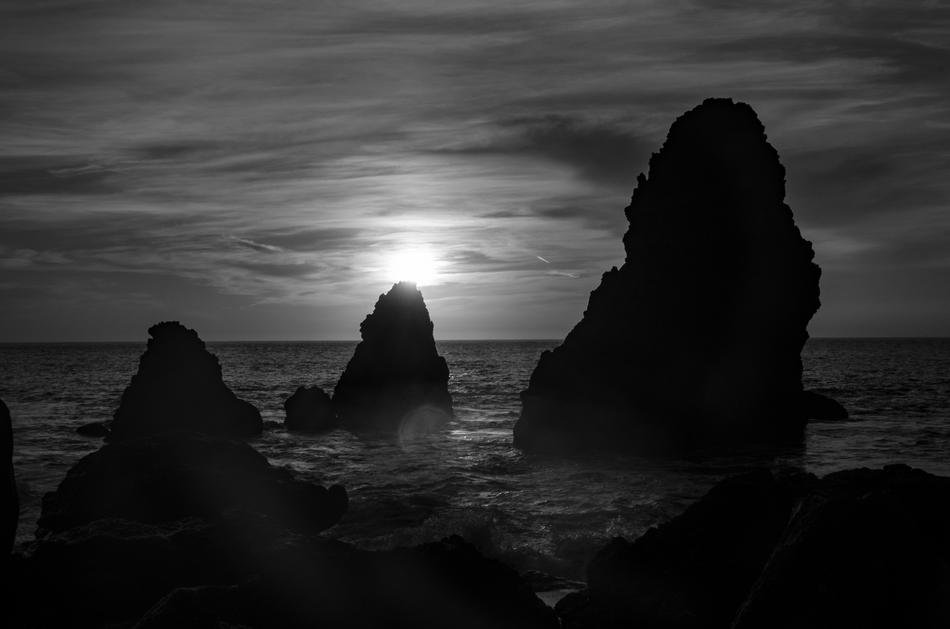 Sunset Ocean Silhouette