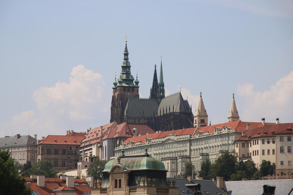 castle in the city landscape