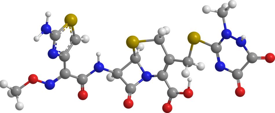 ceftriaxone cephalosporins as a 3d model