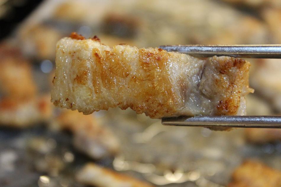 piece of pork on sticks