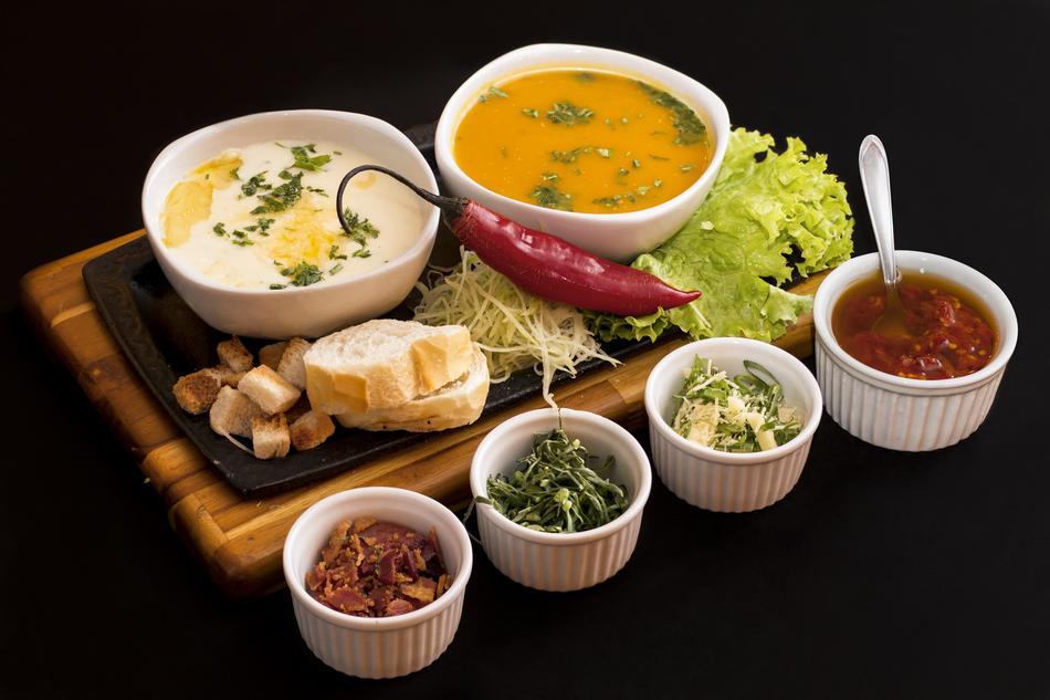spicy soup with vegetables