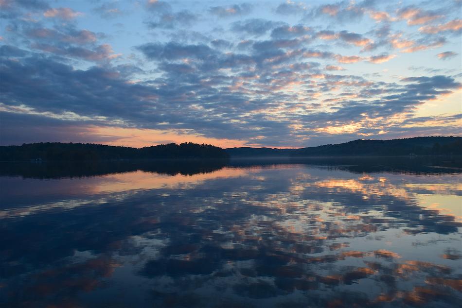 Lake Sunset Landscape