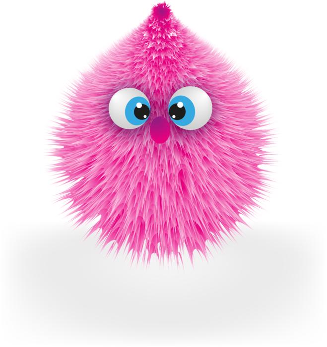 pink fluffy toy