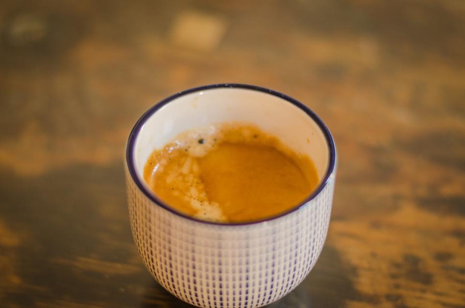 sweet espresso in a mug