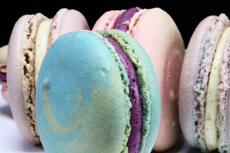 colorful sugar macaroons