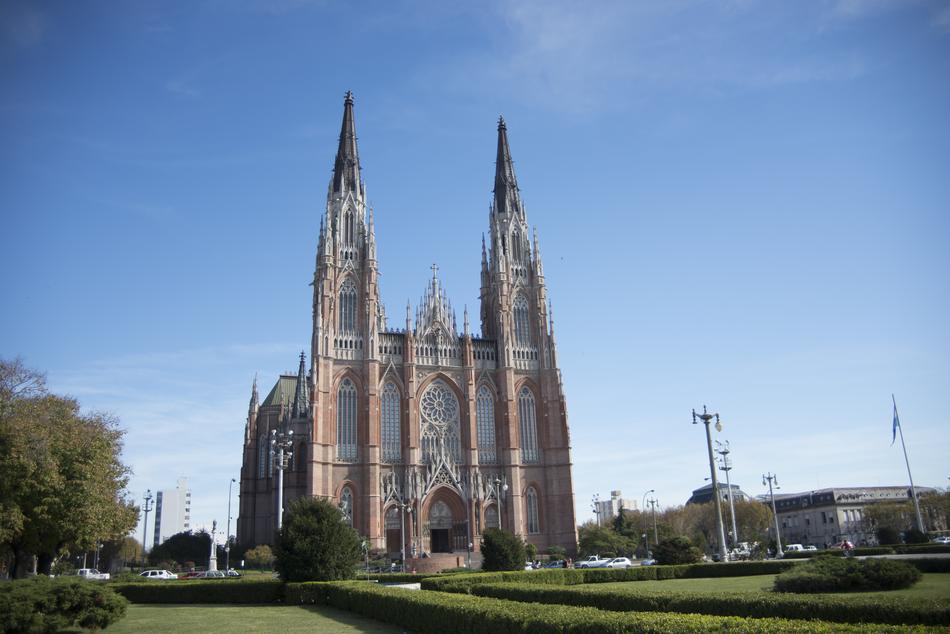 the church is large and high