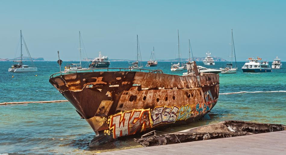 Boat Abandoned Shipwreck