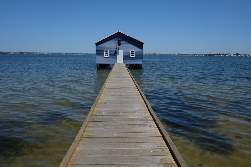 Perth Boat House Blue