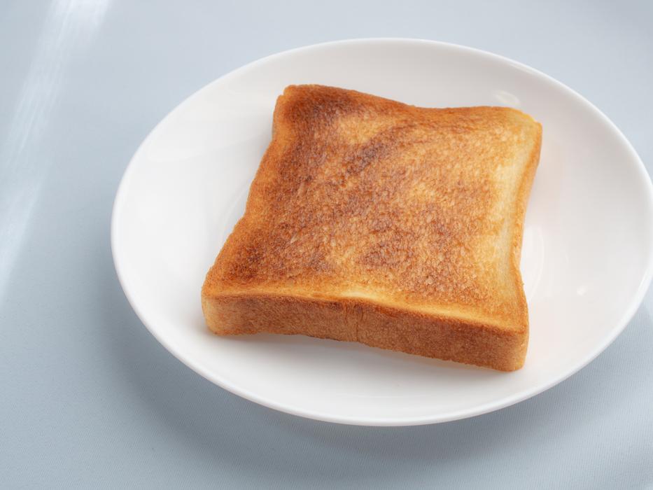 fried piece of bread on a plate