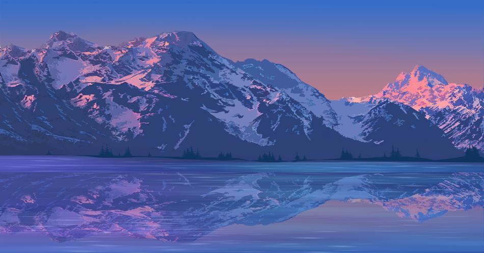 illustration vector mountains
