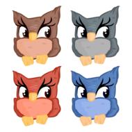 owl seth vector illustration bird