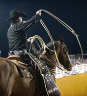 cowboy on horseback