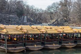 Chinese style boat dock