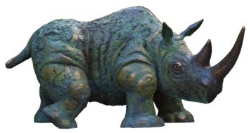 Rhino Horn Pachyderm statuette