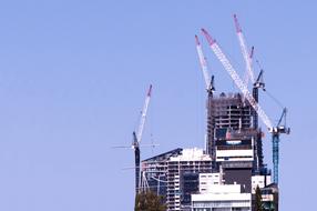 Under Construction Building Cranes