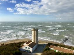 Lighthouse Sea Sky