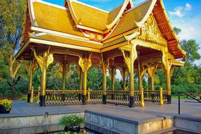 Golden Thai Pavilion At Olbrich