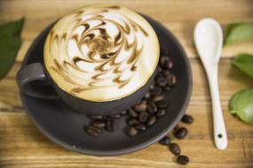 creamy cappuccino with sugar