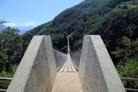 Ticino Switzerland Suspension bridge