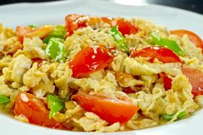 delicious egg and vegetables