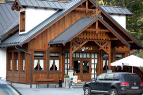 beautiful entrance to the restaurant