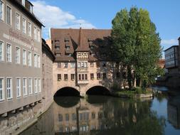 Nuremberg Pegnitz Hangman Bridge