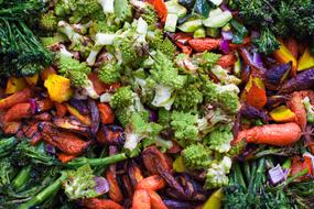 healthy roasted vegetables are delicious