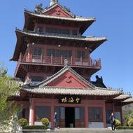 Chinese building against the sky