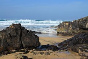 Beach Rocks Sea