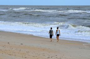 People Walking Beach