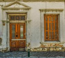 Old House Facade Building