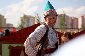 beautiful girl at the fair