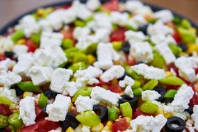 healthy salad with cheese