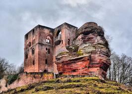 Frankenstein Castle Pfalz Ruin Hdr